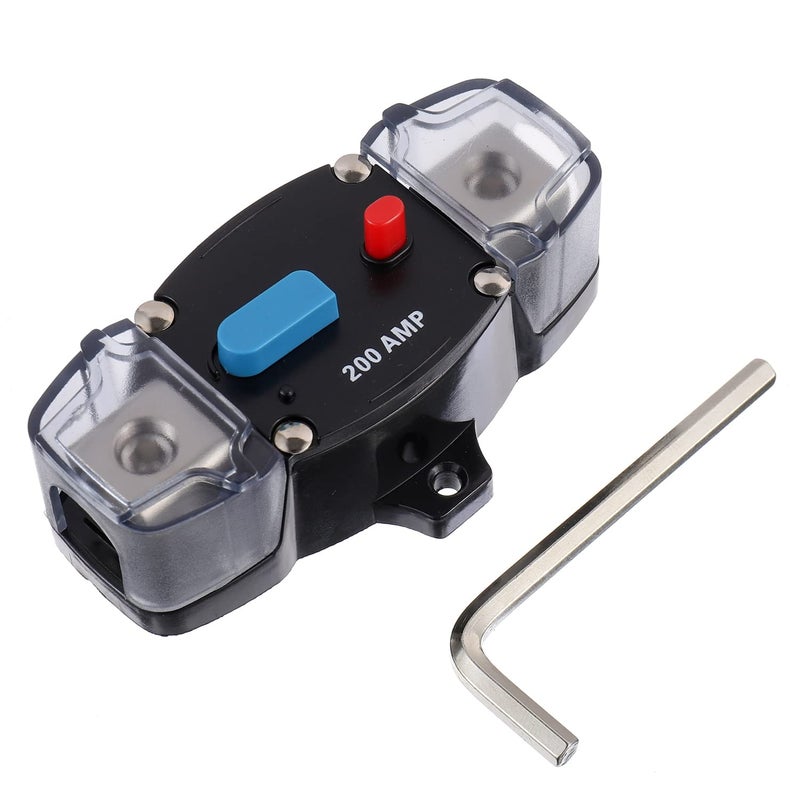 EPLZON 200A 12-48 Volt DC Self Recovery Circuit Breaker with Manual Reset Button for Automotive Rv Marine Boat (200Amp) - Image 1